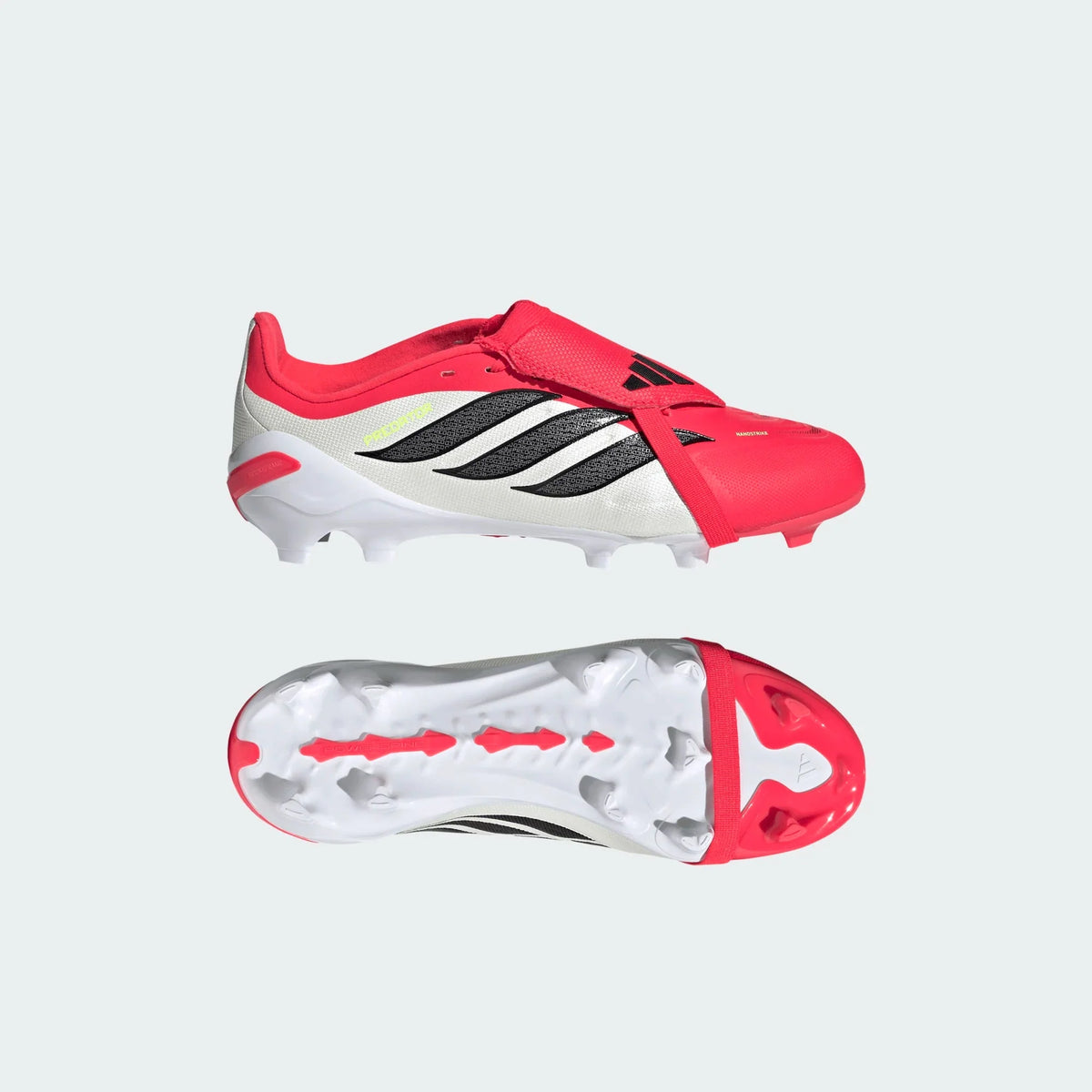 2026 New Arrival adidas Predator League Fold-Over Tongue FG Firm Ground Youth Soccer Cleats - Lucid Red/Black wholesalehk.shop