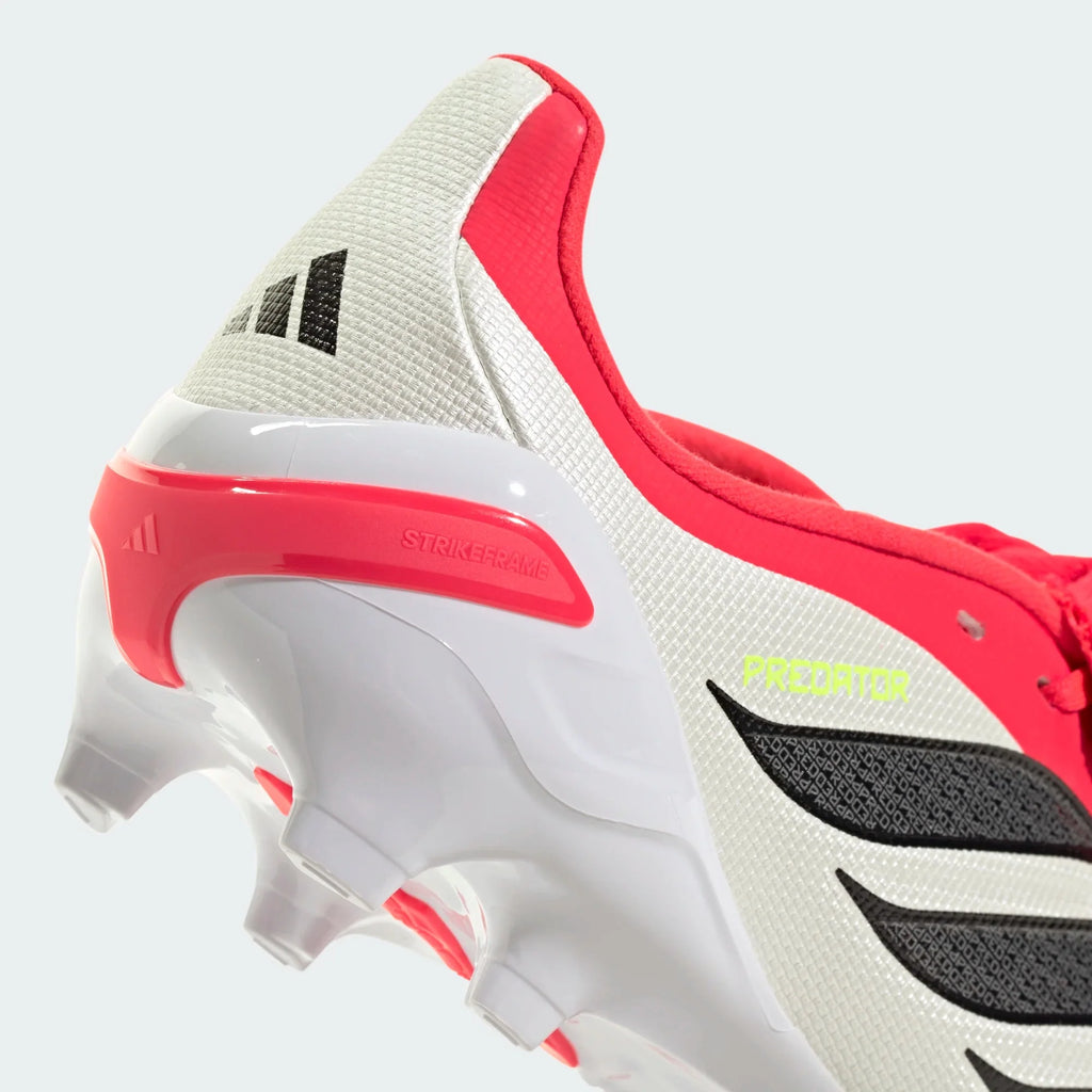 2026 New Arrival adidas Predator League Fold-Over Tongue FG Firm Ground Youth Soccer Cleats - Lucid Red/Black wholesalehk.shop