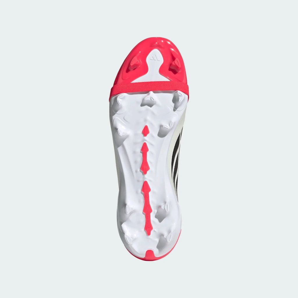2026 New Arrival adidas Predator League Fold-Over Tongue FG Firm Ground Youth Soccer Cleats - Lucid Red/Black wholesalehk.shop