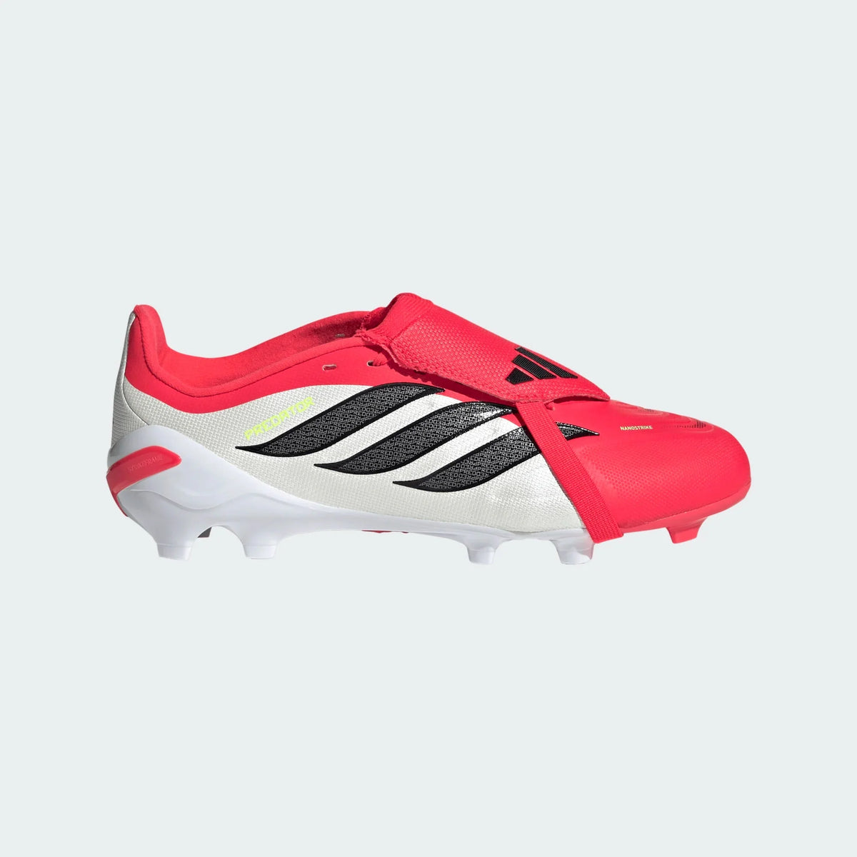 2026 New Arrival adidas Predator League Fold-Over Tongue FG Firm Ground Youth Soccer Cleats - Lucid Red/Black wholesalehk.shop