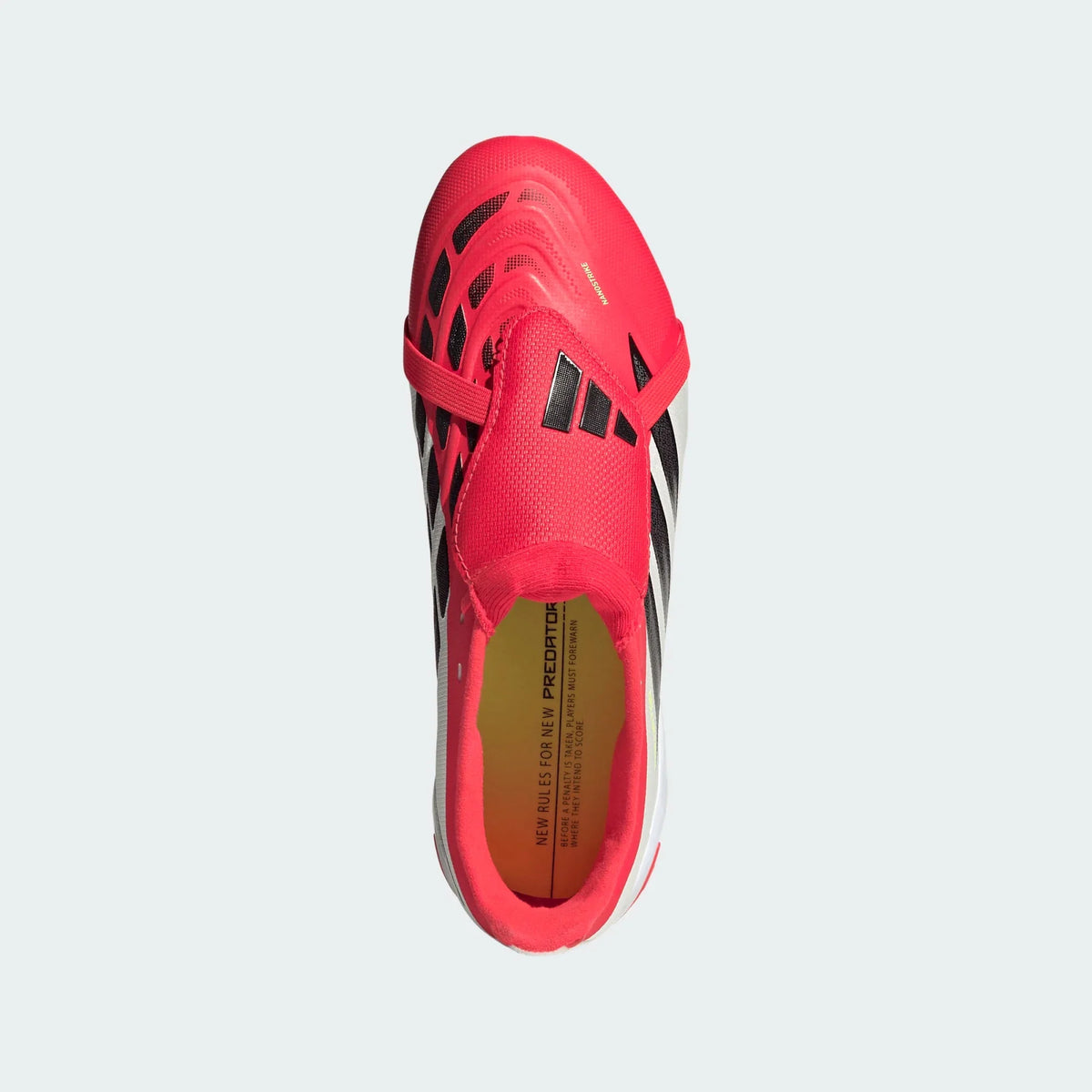 2026 New Arrival adidas Predator League Fold-Over Tongue FG Firm Ground Youth Soccer Cleats - Lucid Red/Black wholesalehk.shop
