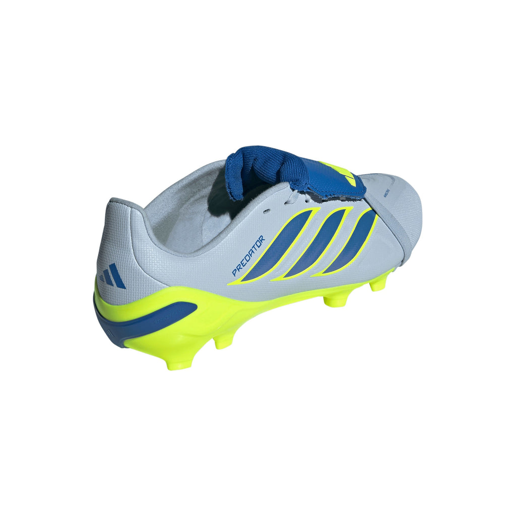 2026 New Arrival adidas Predator League Fold-Over Tongue FG Firm Ground Youth Soccer Cleats - Sky/Blue/Yellow wholesalehk.shop
