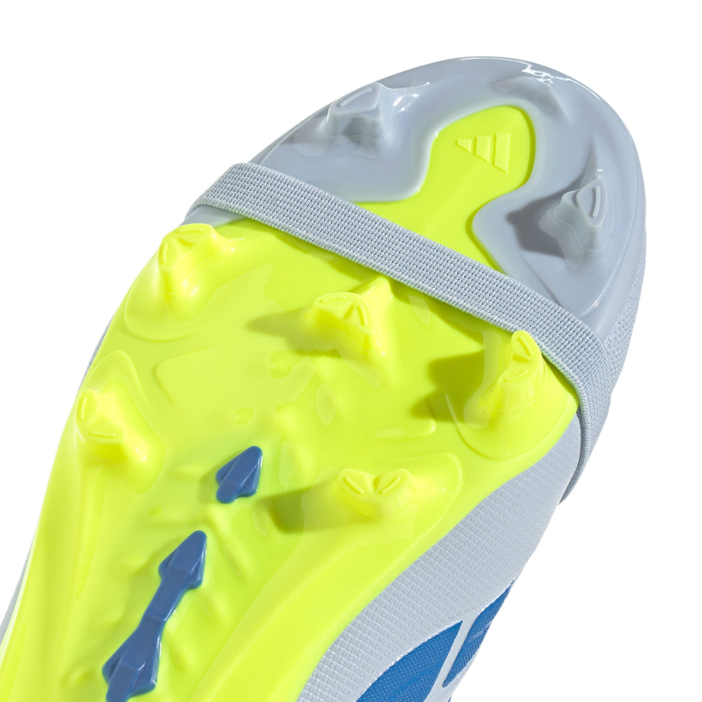 2026 New Arrival adidas Predator League Fold-Over Tongue FG Firm Ground Youth Soccer Cleats - Sky/Blue/Yellow wholesalehk.shop