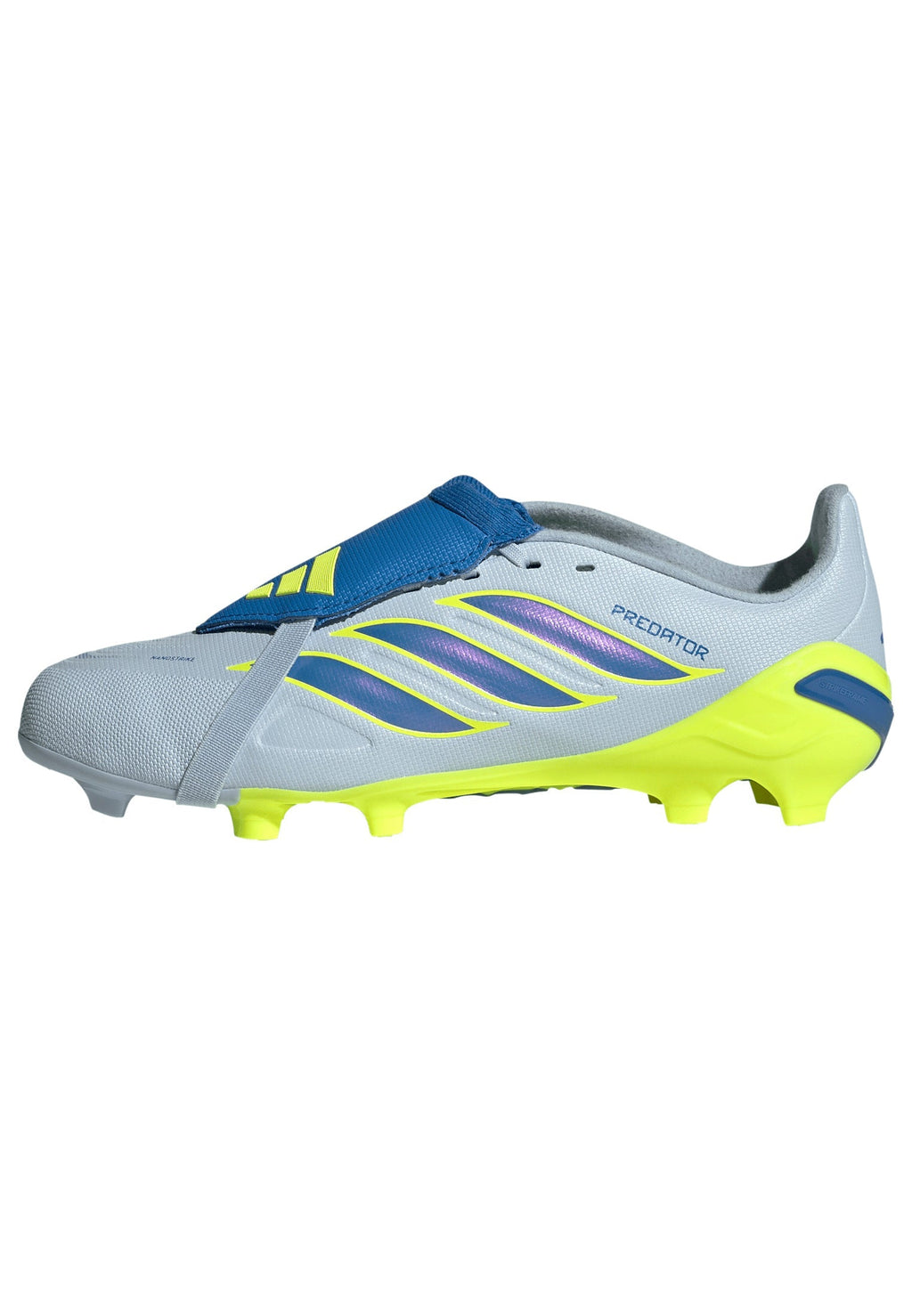 2026 New Arrival adidas Predator League Fold-Over Tongue FG Firm Ground Youth Soccer Cleats - Sky/Blue/Yellow wholesalehk.shop