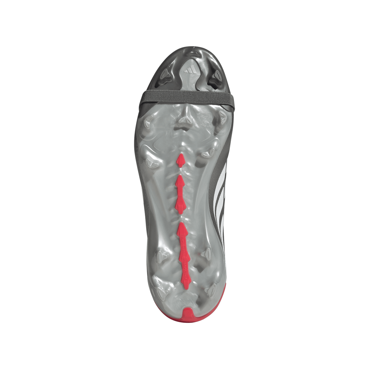 2026 New Arrival adidas Predator League Fold-Over Tongue FG Youth Soccer Cleats - Grey/Red wholesalehk.shop
