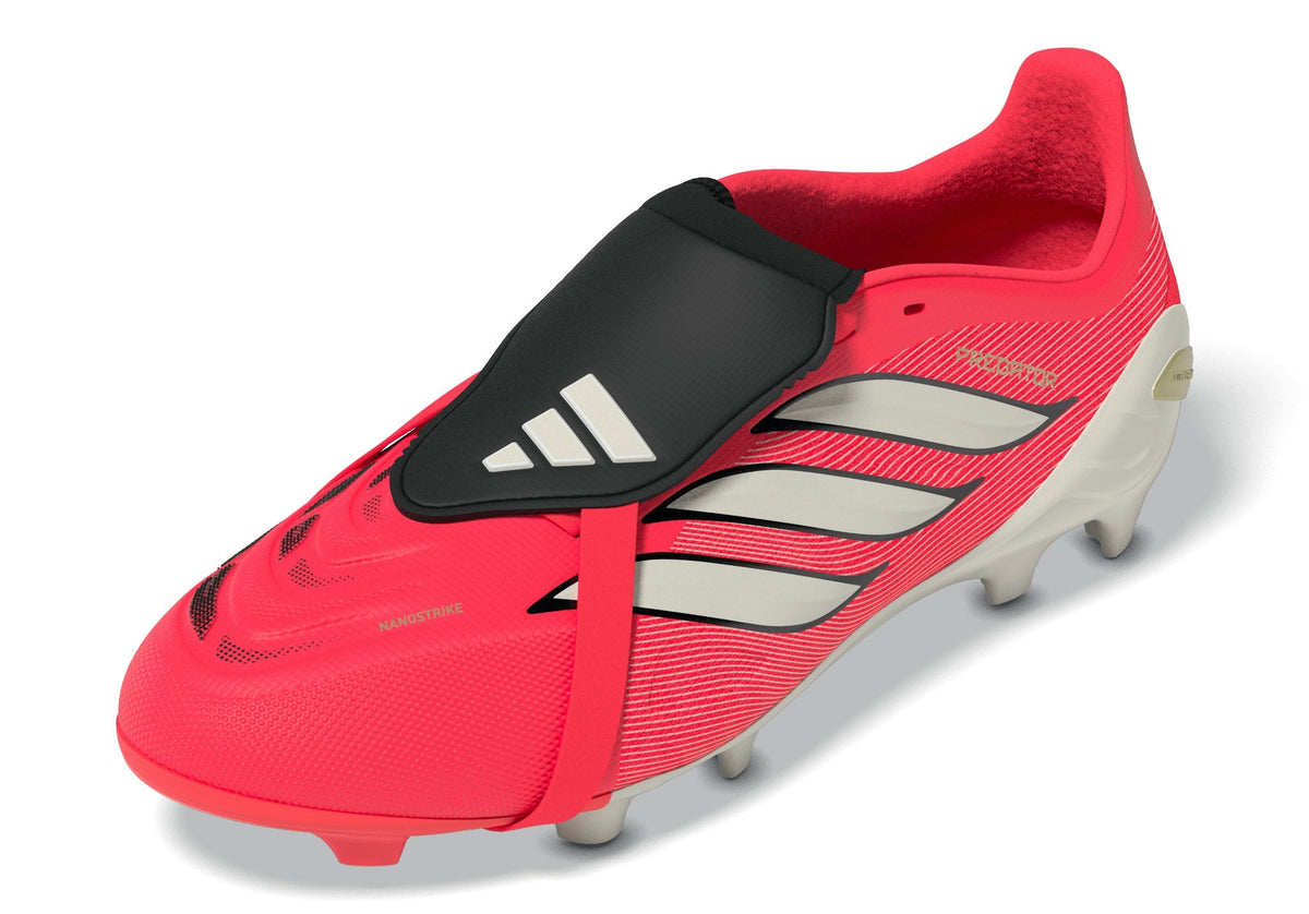 2026 New Arrival adidas Predator League Fold-Over Tongue Firm Ground Youth Soccer Cleats - Turquesa wholesalehk.shop