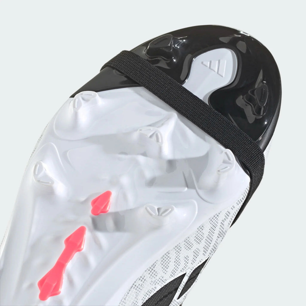 2026 New Arrival adidas Predator League Fold-Over Tongue Firm Ground Youth Soccer Cleats - White/Solar Turbo/Black wholesalehk.shop