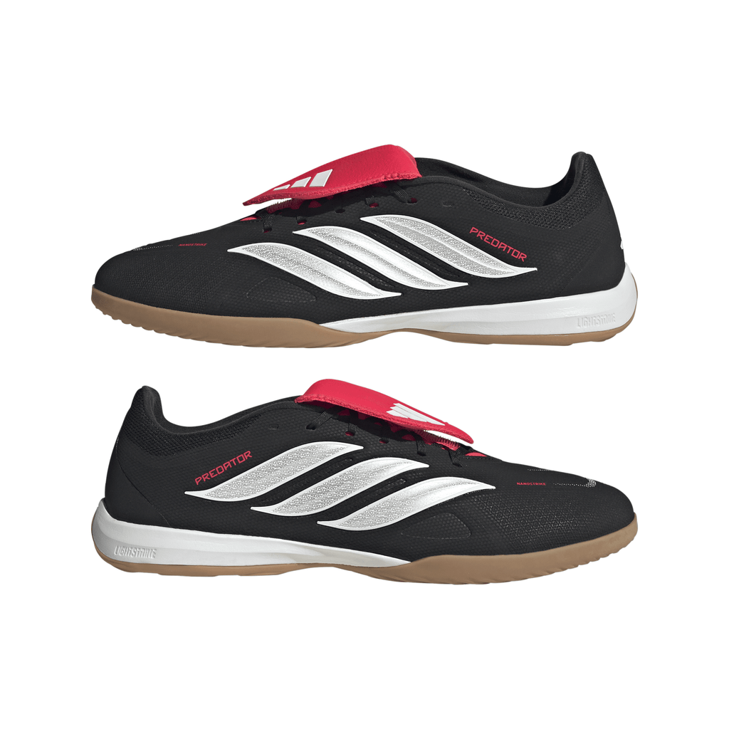 2026 New Arrival adidas Predator League Fold-Over Tongue IN Indoor Men´s Soccer Shoes - Black/White wholesalehk.shop