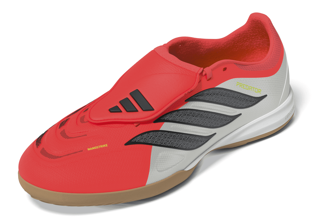 2026 New Arrival adidas Predator League Fold-Over Tongue IN Indoor Men's Soccer Shoes - Red/Black/White wholesalehk.shop
