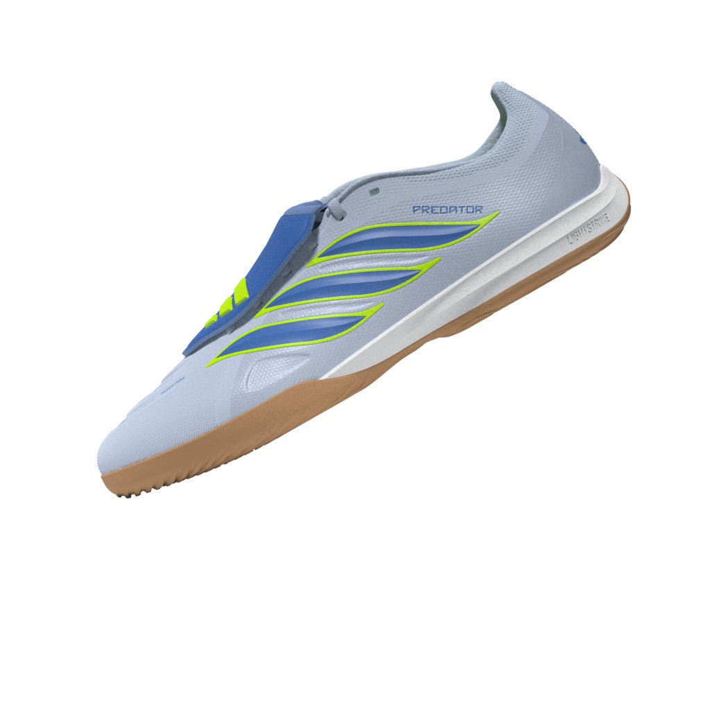 2026 New Arrival adidas Predator League Fold-Over Tongue IN Indoor Men's Soccer Shoes - Sky/Blue/Yellow wholesalehk.shop