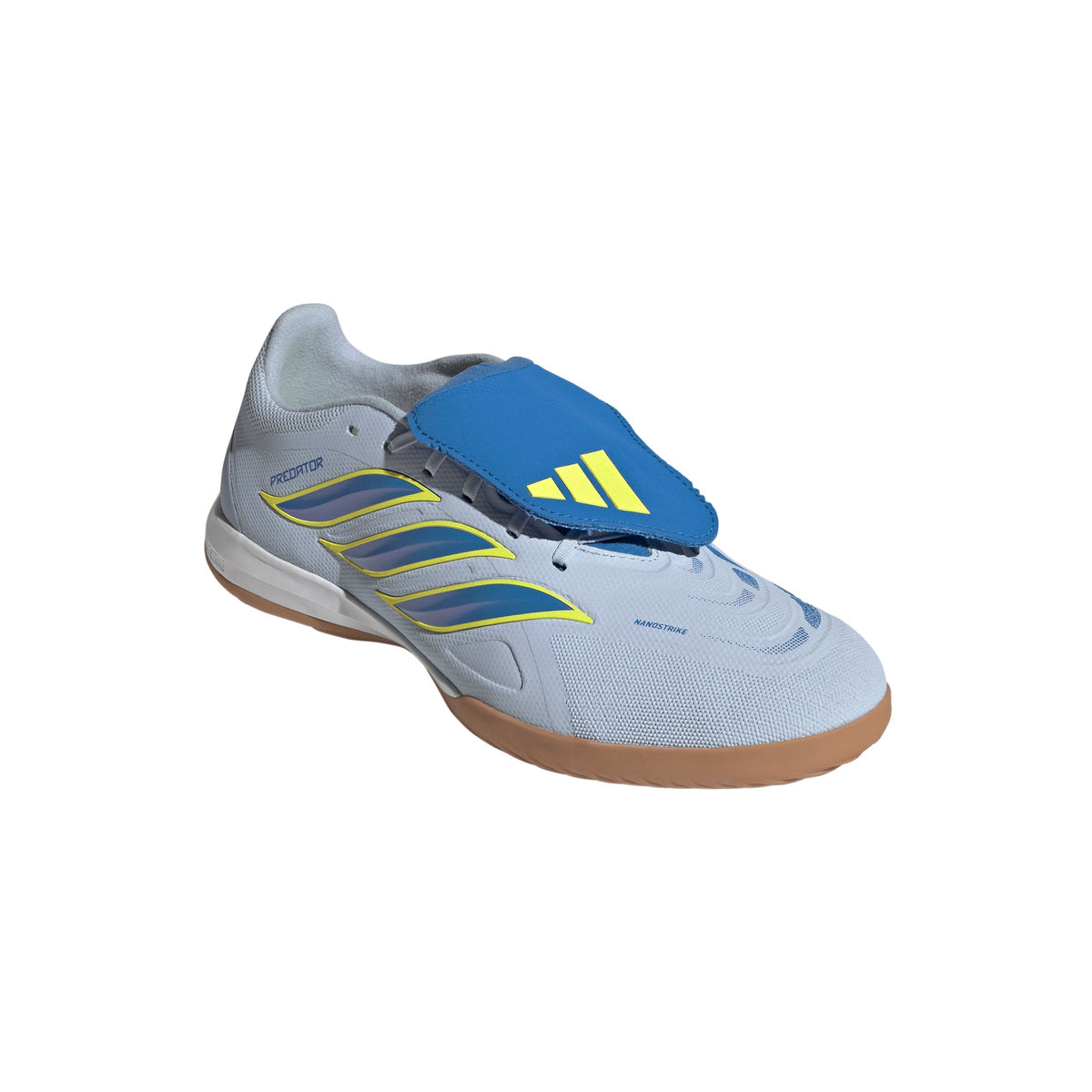 2026 New Arrival adidas Predator League Fold-Over Tongue IN Indoor Men's Soccer Shoes - Sky/Blue/Yellow wholesalehk.shop