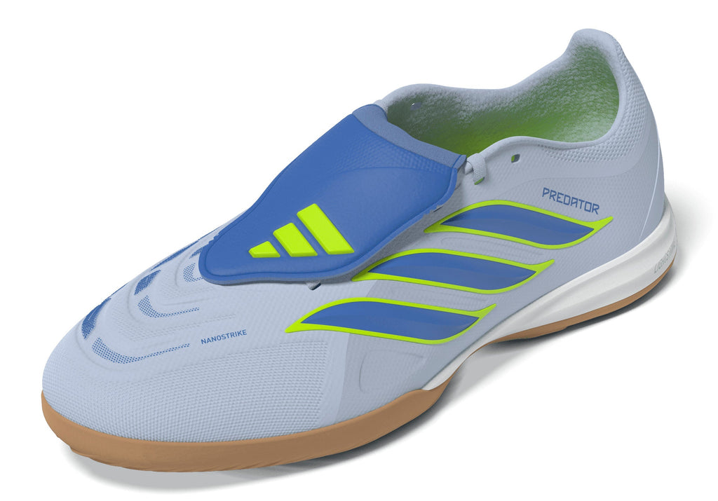 2026 New Arrival adidas Predator League Fold-Over Tongue IN Indoor Men's Soccer Shoes - Sky/Blue/Yellow wholesalehk.shop