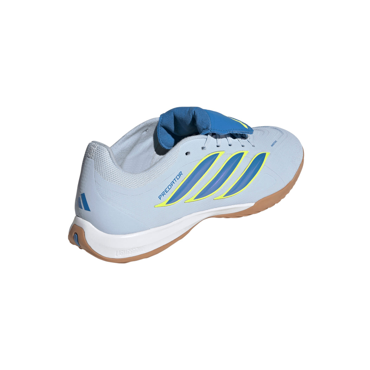 2026 New Arrival adidas Predator League Fold-Over Tongue IN Indoor Men's Soccer Shoes - Sky/Blue/Yellow wholesalehk.shop