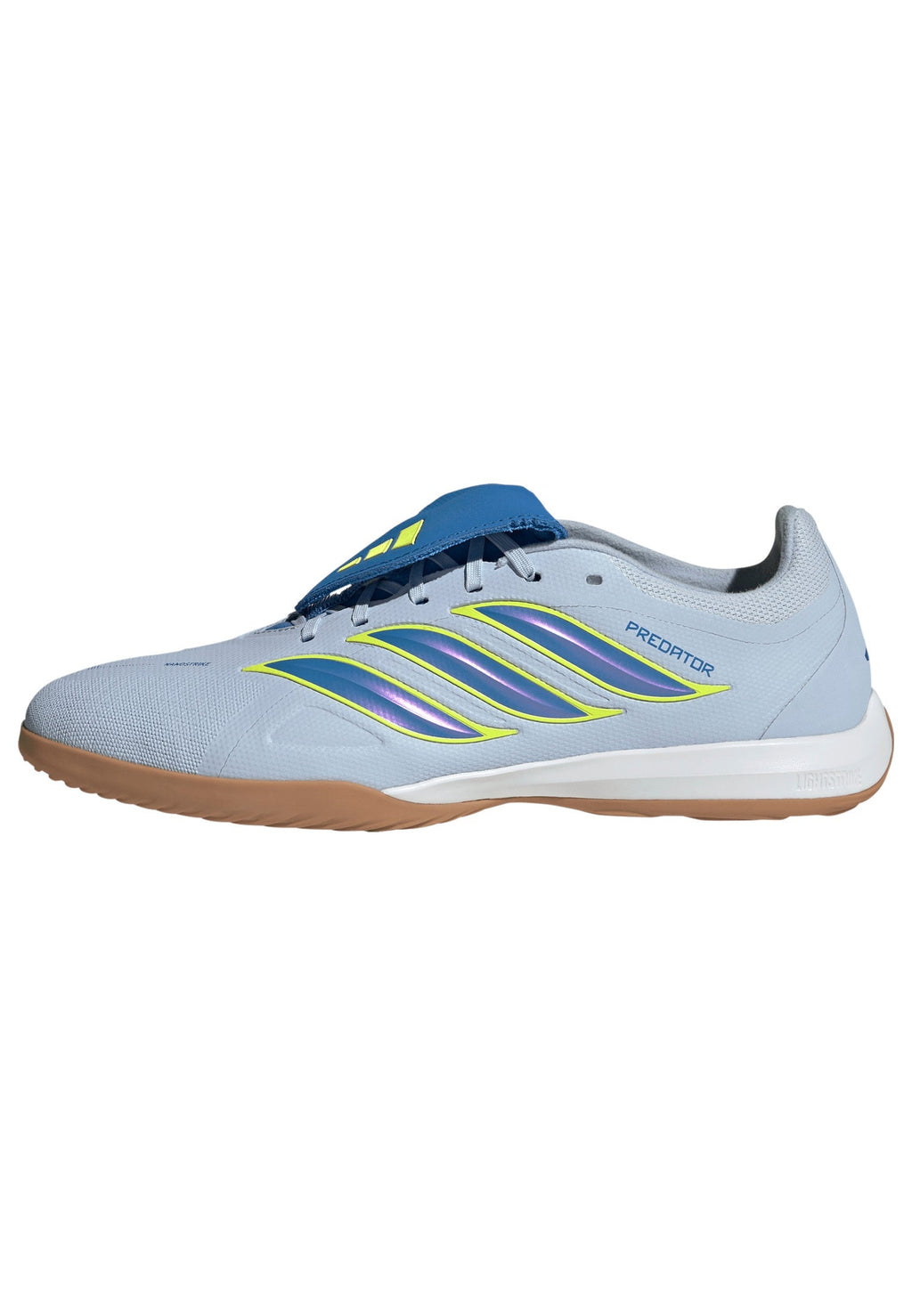 2026 New Arrival adidas Predator League Fold-Over Tongue IN Indoor Men's Soccer Shoes - Sky/Blue/Yellow wholesalehk.shop