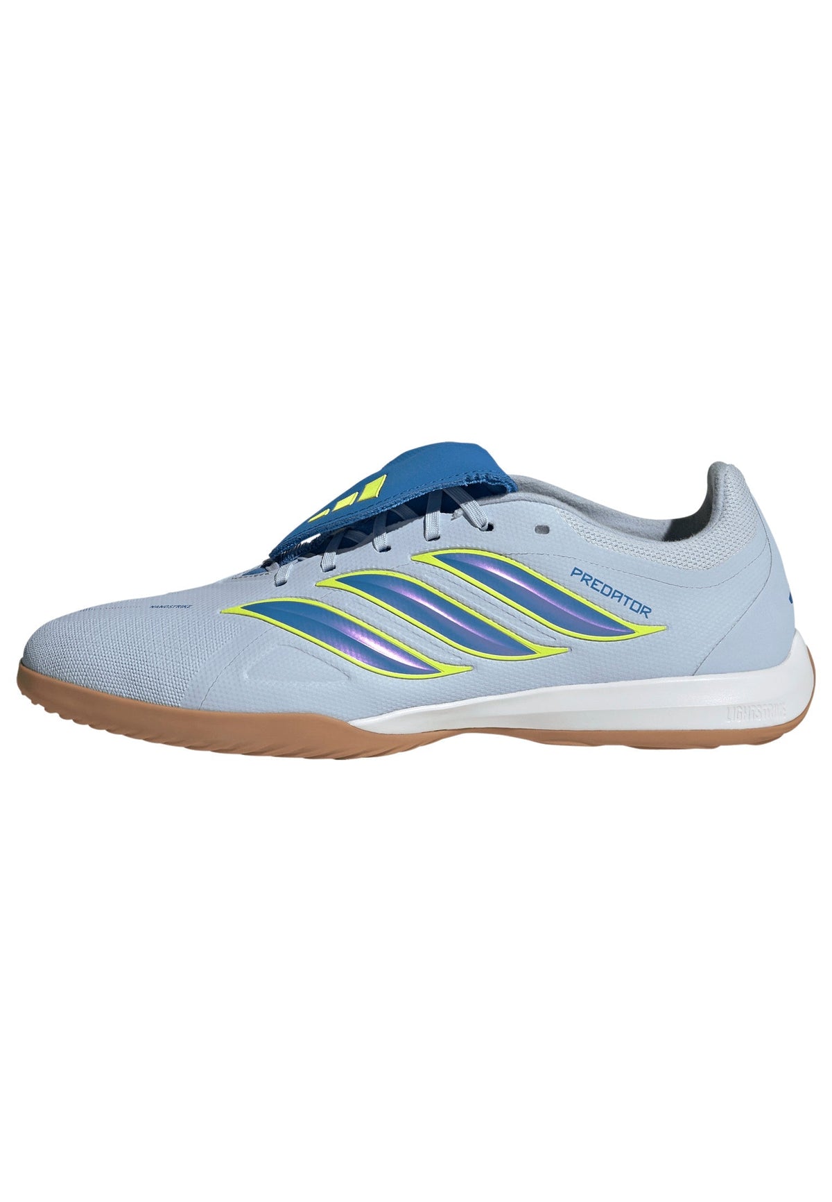 2026 New Arrival adidas Predator League Fold-Over Tongue IN Indoor Men's Soccer Shoes - Sky/Blue/Yellow wholesalehk.shop