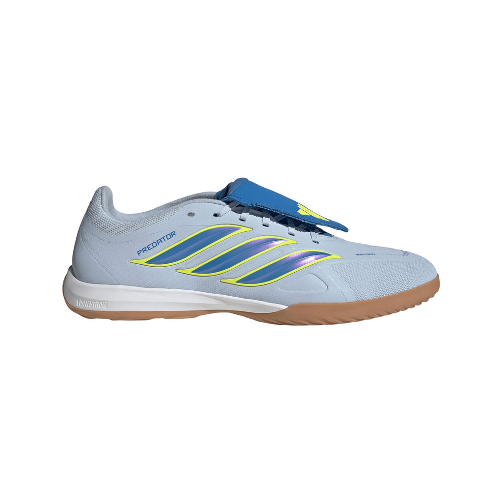 2026 New Arrival adidas Predator League Fold-Over Tongue IN Indoor Men's Soccer Shoes - Sky/Blue/Yellow wholesalehk.shop