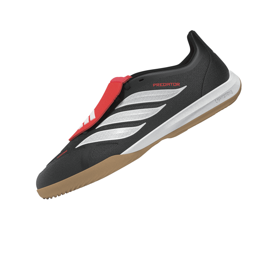 2026 New Arrival adidas Predator League Fold-Over Tongue IN Indoor Youth Soccer Shoes - Black/White wholesalehk.shop
