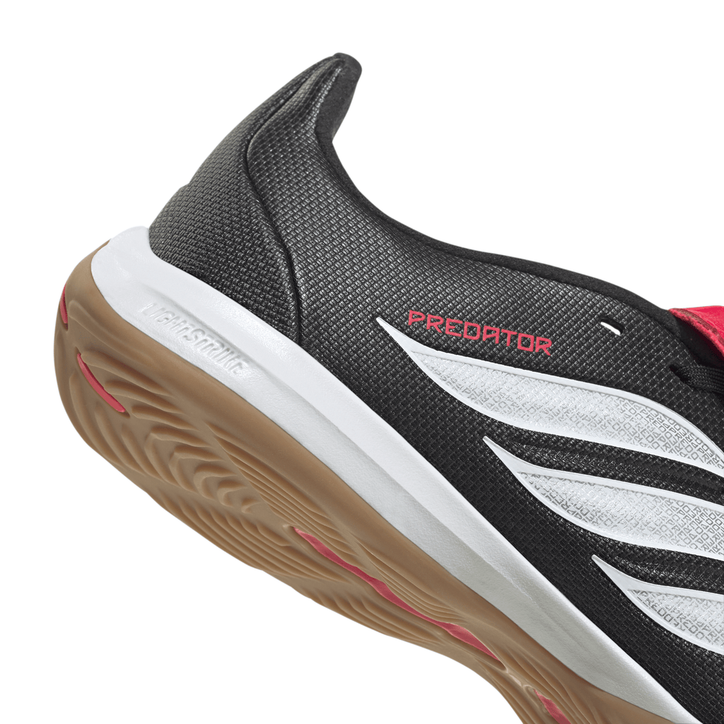 2026 New Arrival adidas Predator League Fold-Over Tongue IN Indoor Youth Soccer Shoes - Black/White wholesalehk.shop