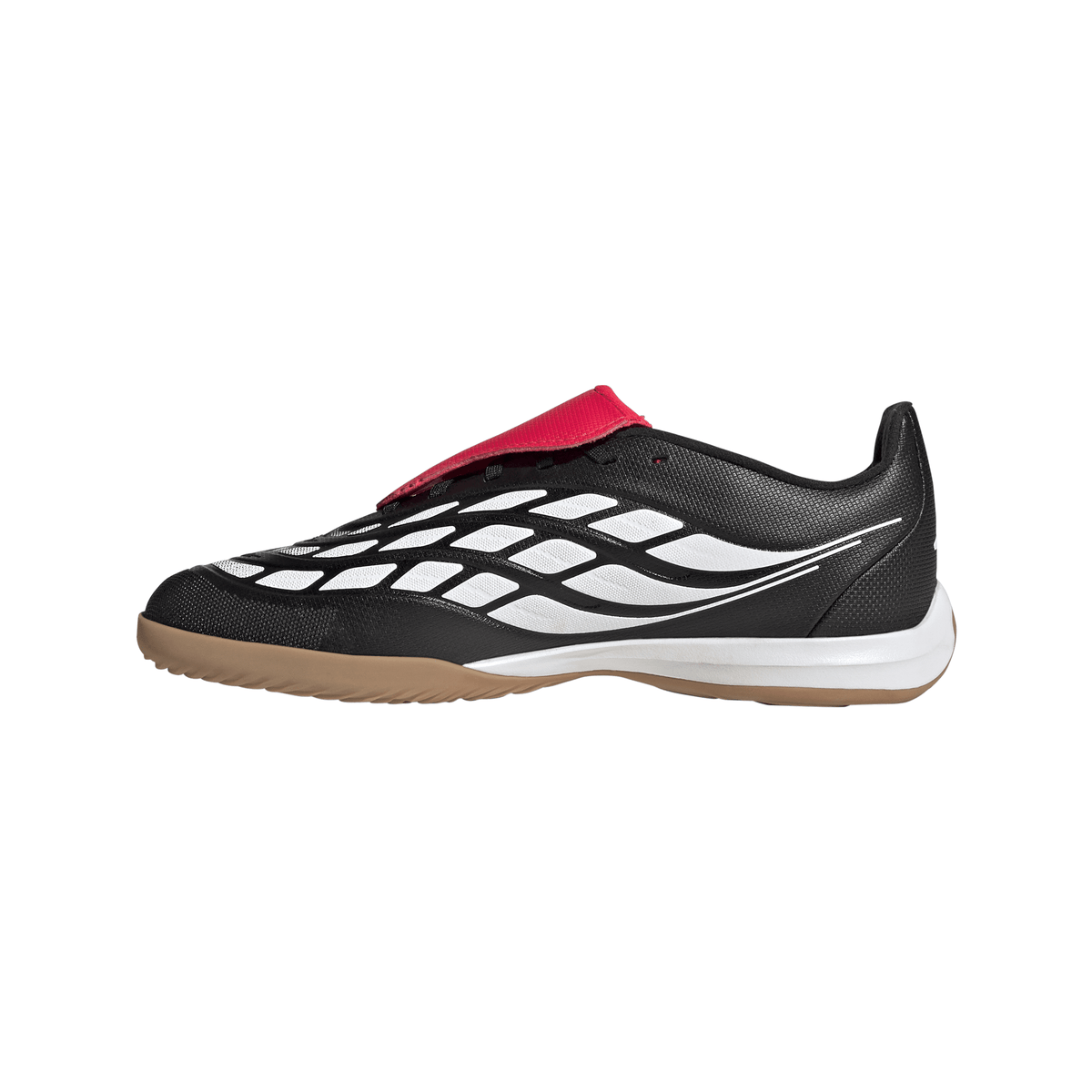 2026 New Arrival adidas Predator League Fold-Over Tongue IN Indoor Youth Soccer Shoes - Black/White wholesalehk.shop