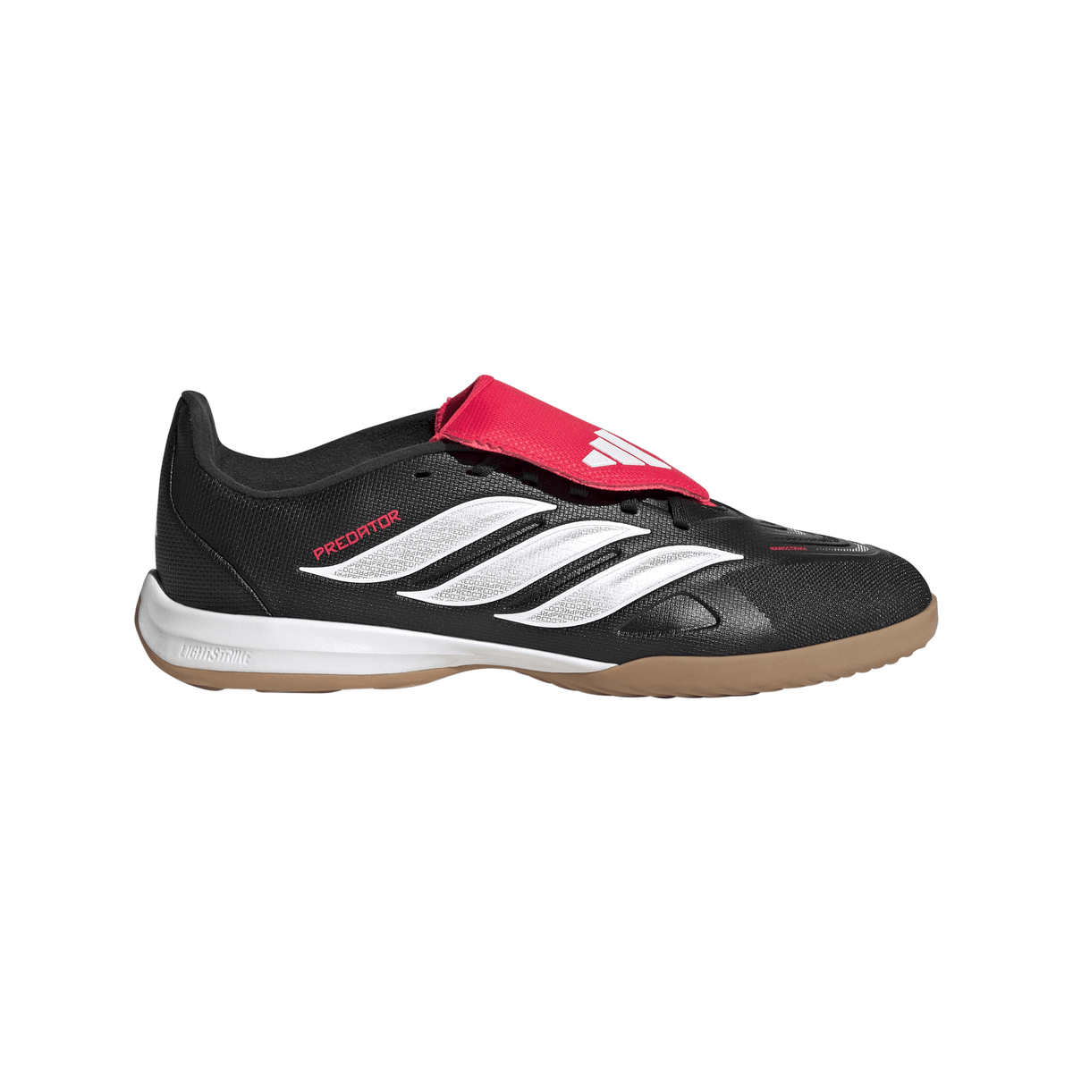 2026 New Arrival adidas Predator League Fold-Over Tongue IN Indoor Youth Soccer Shoes - Black/White wholesalehk.shop
