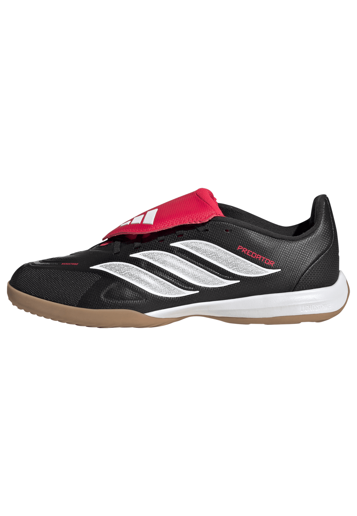 2026 New Arrival adidas Predator League Fold-Over Tongue IN Indoor Youth Soccer Shoes - Black/White wholesalehk.shop
