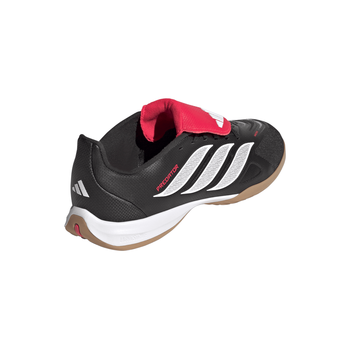 2026 New Arrival adidas Predator League Fold-Over Tongue IN Indoor Youth Soccer Shoes - Black/White wholesalehk.shop