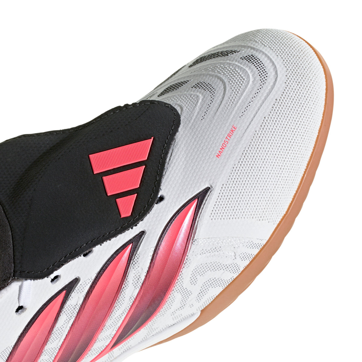 2026 New Arrival adidas Predator League Fold-Over Tongue Indoor Men's Soccer Shoes - White/Solar Turbo/Black wholesalehk.shop