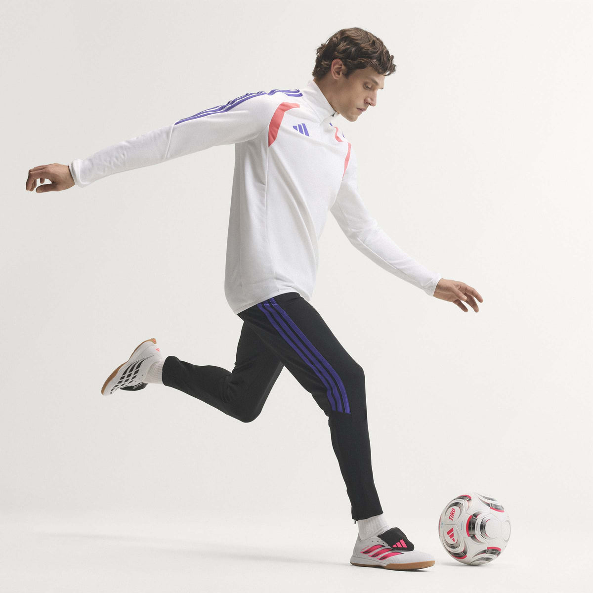 2026 New Arrival adidas Predator League Fold-Over Tongue Indoor Men's Soccer Shoes - White/Solar Turbo/Black wholesalehk.shop