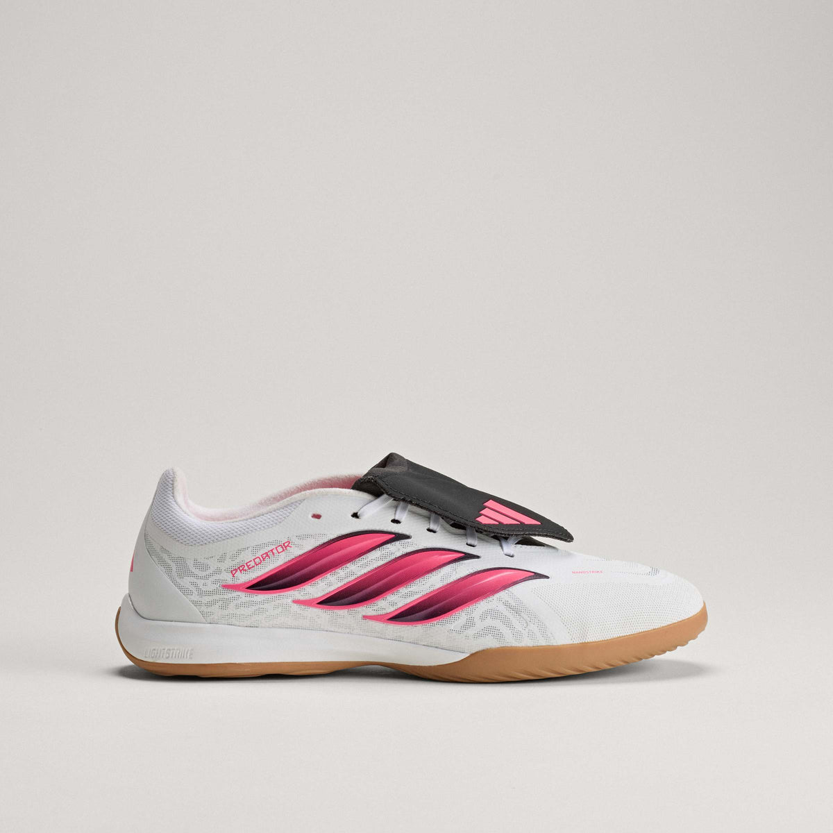 2026 New Arrival adidas Predator League Fold-Over Tongue Indoor Men's Soccer Shoes - White/Solar Turbo/Black wholesalehk.shop