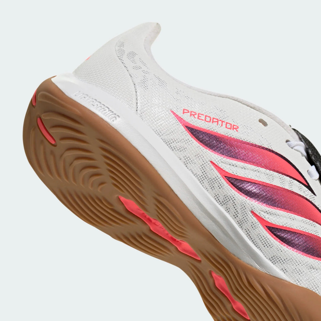 2026 New Arrival adidas Predator League Fold-Over Tongue Indoor Youth Soccer Shoes - White/Solar Turbo/Black wholesalehk.shop