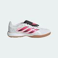 2026 New Arrival adidas Predator League Fold-Over Tongue Indoor Youth Soccer Shoes - White/Solar Turbo/Black wholesalehk.shop