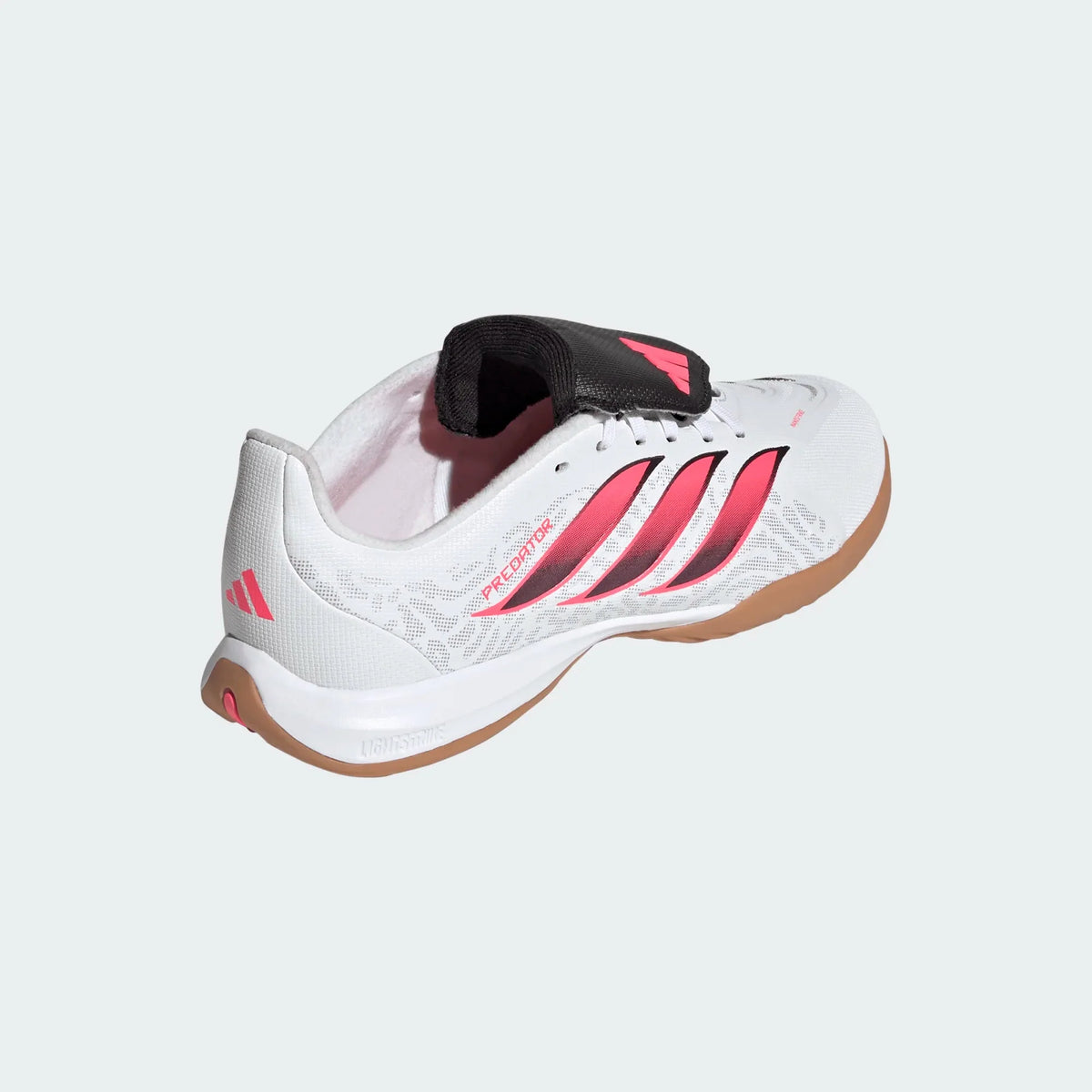 2026 New Arrival adidas Predator League Fold-Over Tongue Indoor Youth Soccer Shoes - White/Solar Turbo/Black wholesalehk.shop