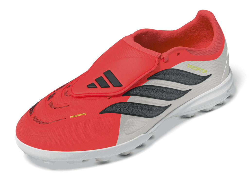 2026 New Arrival adidas Predator League Fold-Over Tongue TF Turf Men's Soccer Cleats - Red/Black/White wholesalehk.shop