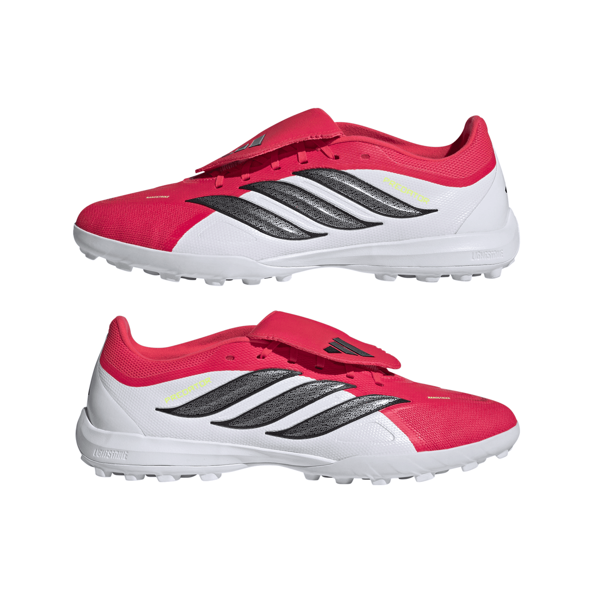 2026 New Arrival adidas Predator League Fold-Over Tongue TF Turf Men's Soccer Cleats - Red/Black/White wholesalehk.shop