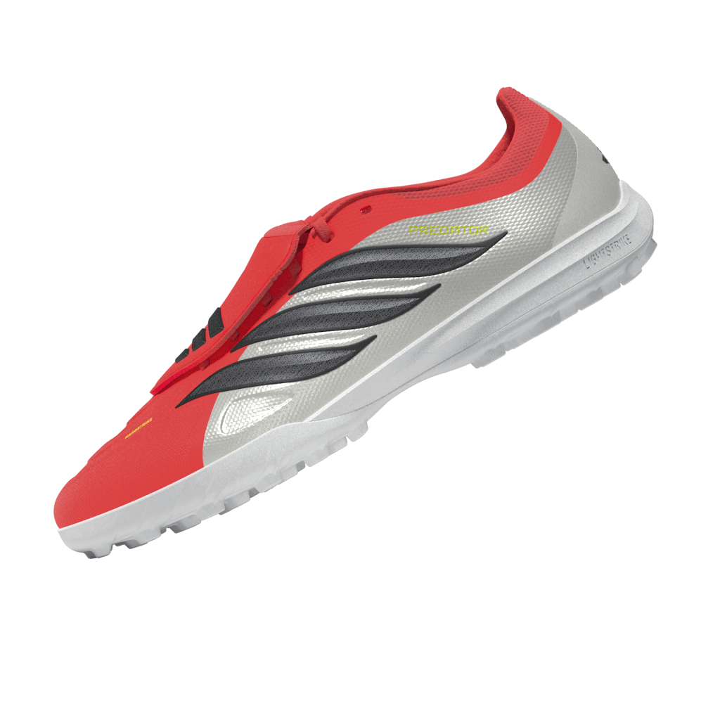 2026 New Arrival adidas Predator League Fold-Over Tongue TF Turf Men's Soccer Cleats - Red/Black/White wholesalehk.shop