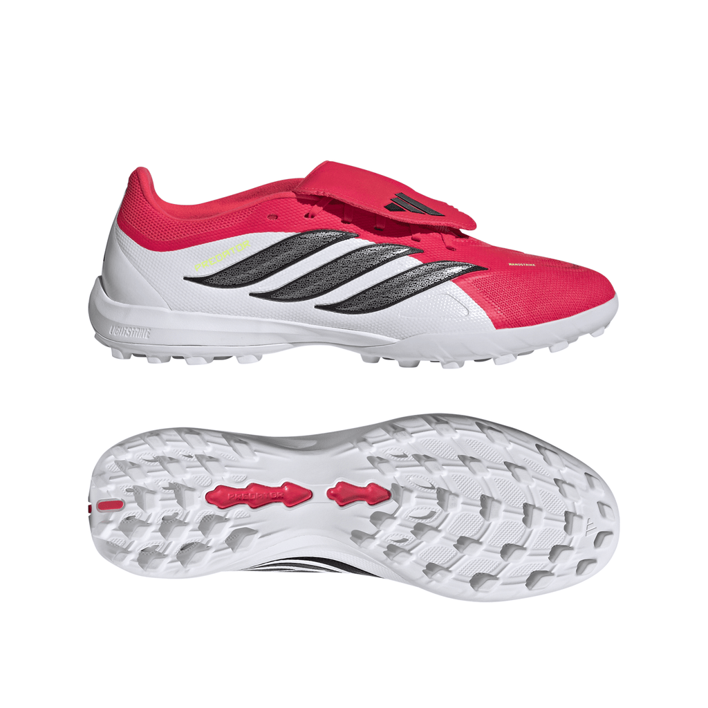 2026 New Arrival adidas Predator League Fold-Over Tongue TF Turf Men's Soccer Cleats - Red/Black/White wholesalehk.shop