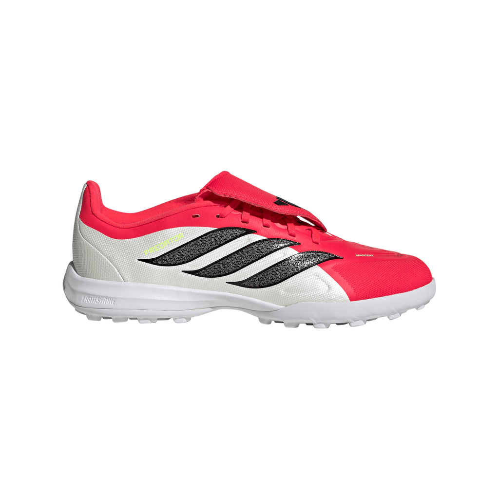2026 New Arrival adidas Predator League Fold-Over Tongue TF Turf Youth Soccer Cleats - Red/Black/White wholesalehk.shop