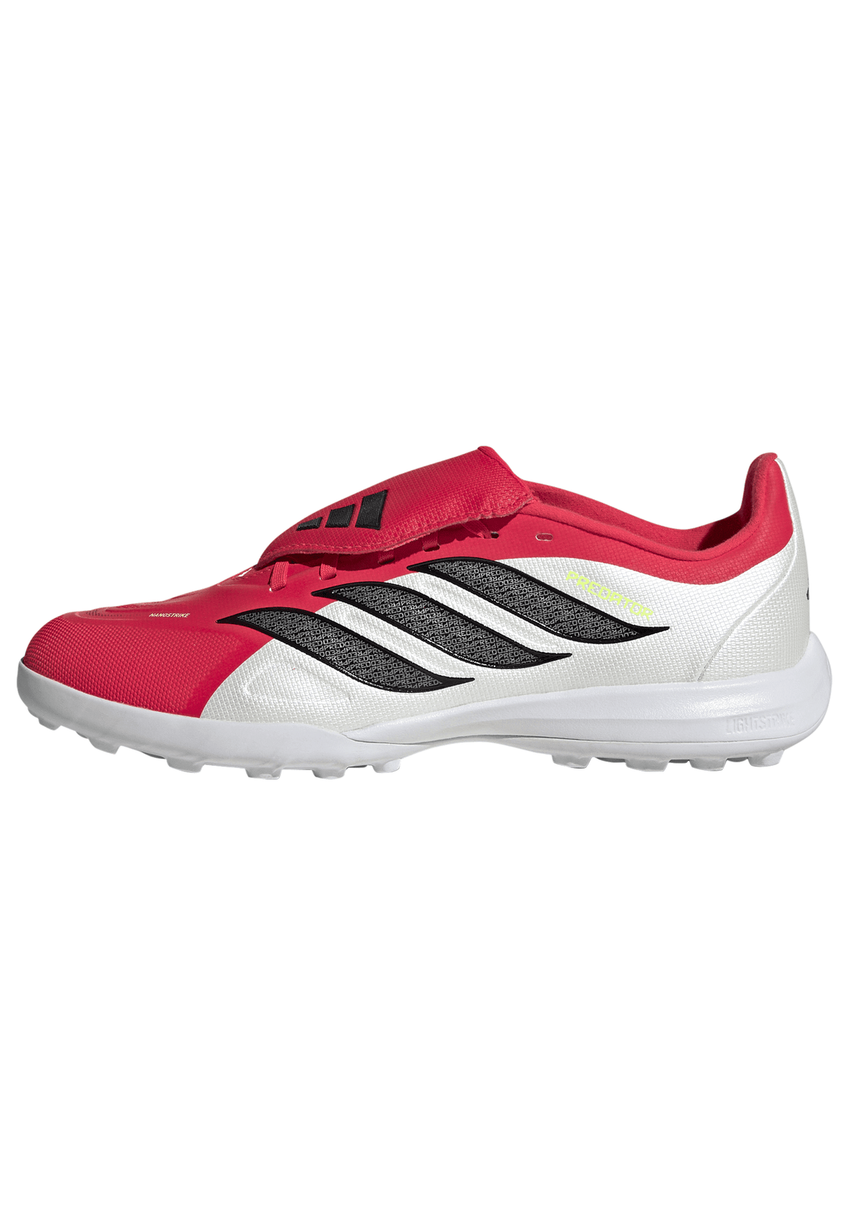 2026 New Arrival adidas Predator League Fold-Over Tongue TF Turf Youth Soccer Cleats - Red/Black/White wholesalehk.shop