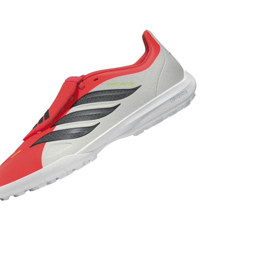 2026 New Arrival adidas Predator League Fold-Over Tongue TF Turf Youth Soccer Cleats - Red/Black/White wholesalehk.shop