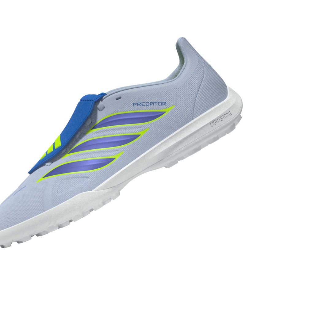 2026 New Arrival adidas Predator League Fold-Over Tongue TF Turf Youth Soccer Cleats -Sky/Blue/Yellow wholesalehk.shop