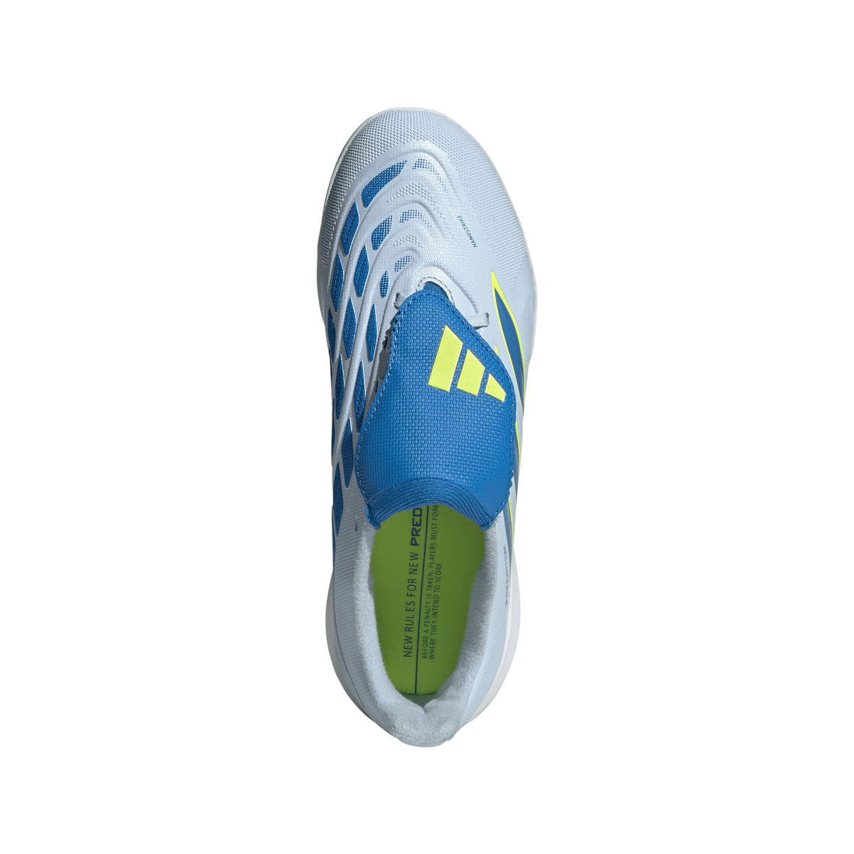 2026 New Arrival adidas Predator League Fold-Over Tongue TF Turf Youth Soccer Cleats -Sky/Blue/Yellow wholesalehk.shop