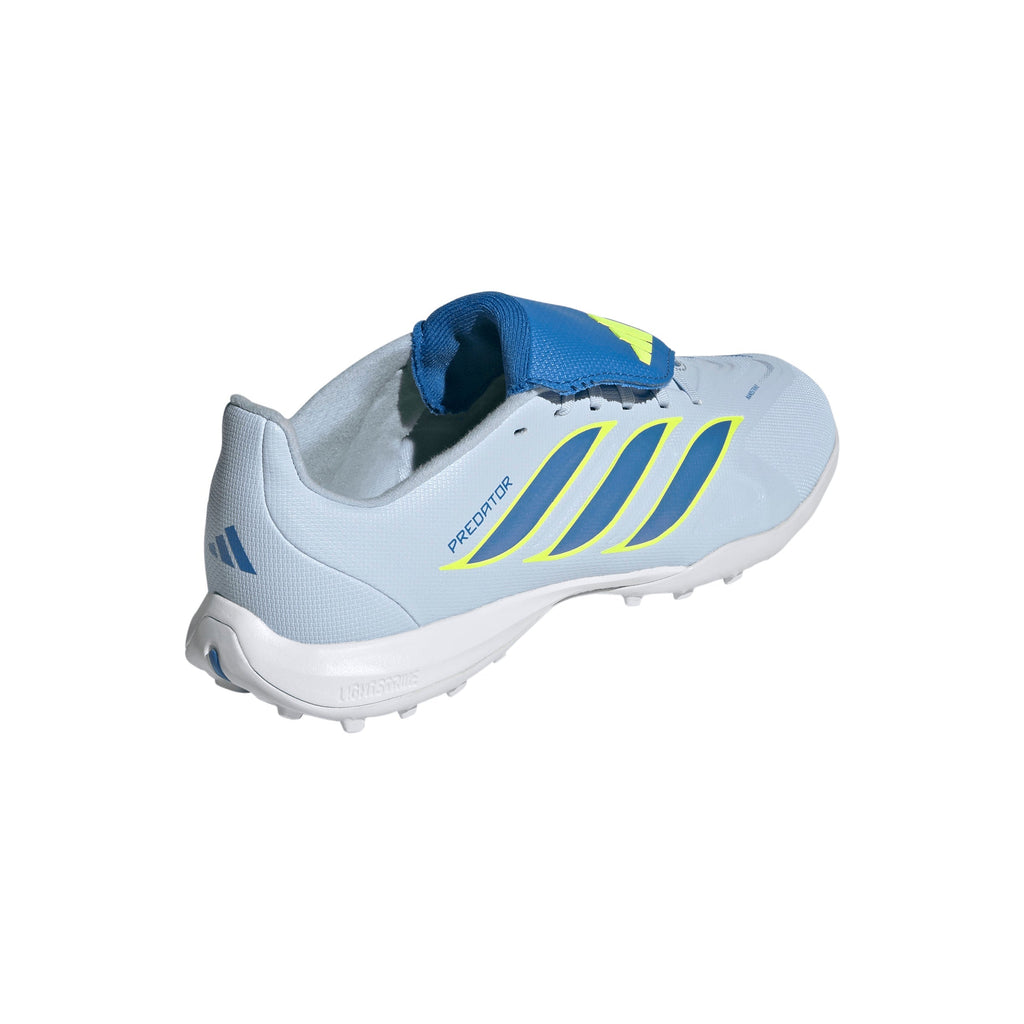 2026 New Arrival adidas Predator League Fold-Over Tongue TF Turf Youth Soccer Cleats -Sky/Blue/Yellow wholesalehk.shop