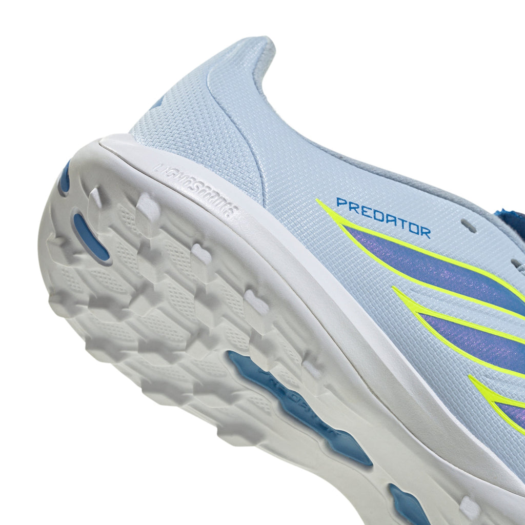 2026 New Arrival adidas Predator League Fold-Over Tongue TF Turf Youth Soccer Cleats -Sky/Blue/Yellow wholesalehk.shop