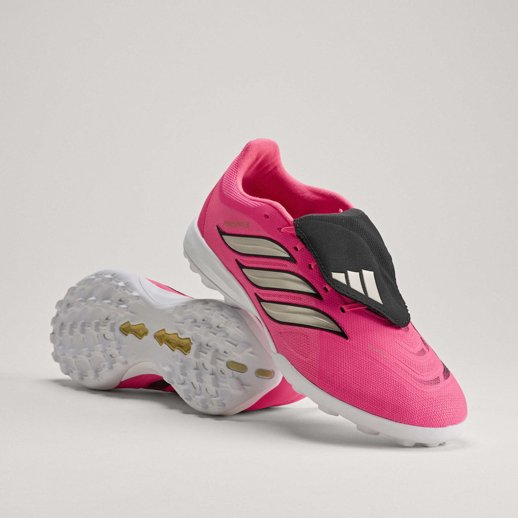 2026 New Arrival adidas Predator League Fold-Over Tongue Turf Men's Soccer Cleats - Turquesa wholesalehk.shop