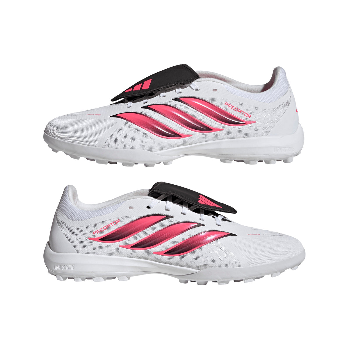 2026 New Arrival adidas Predator League Fold-Over Tongue Turf Men's Soccer Cleats - White/Black wholesalehk.shop