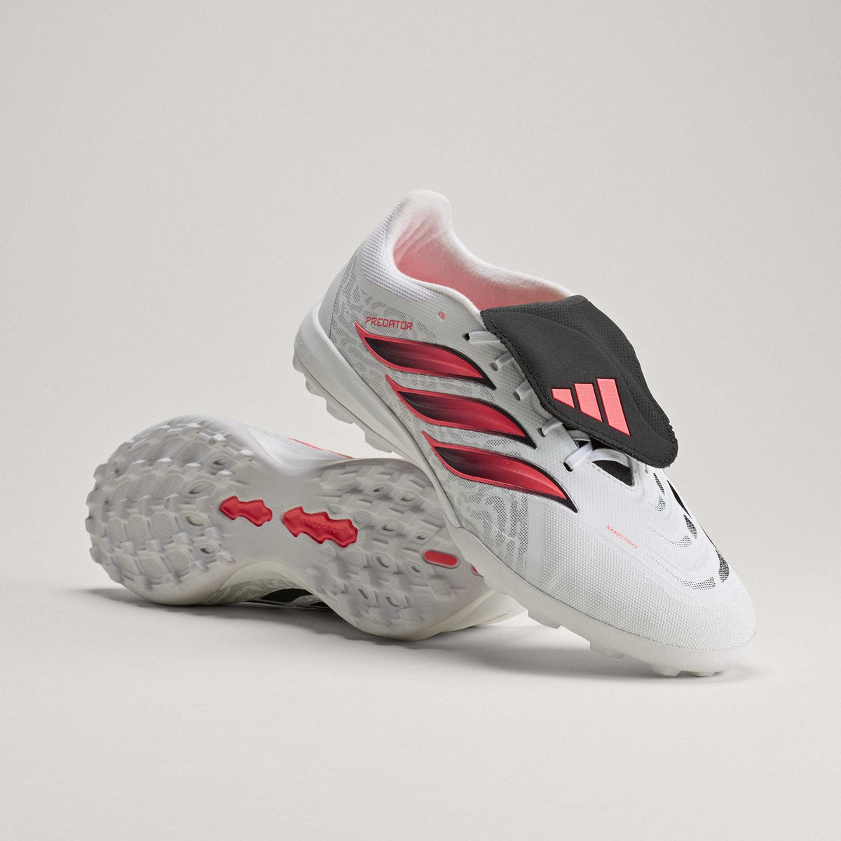 2026 New Arrival adidas Predator League Fold-Over Tongue Turf Men's Soccer Cleats - White/Black wholesalehk.shop