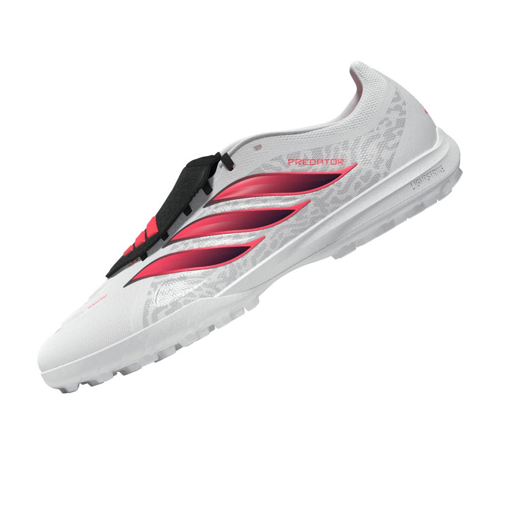 2026 New Arrival adidas Predator League Fold-Over Tongue Turf Men's Soccer Cleats - White/Black wholesalehk.shop
