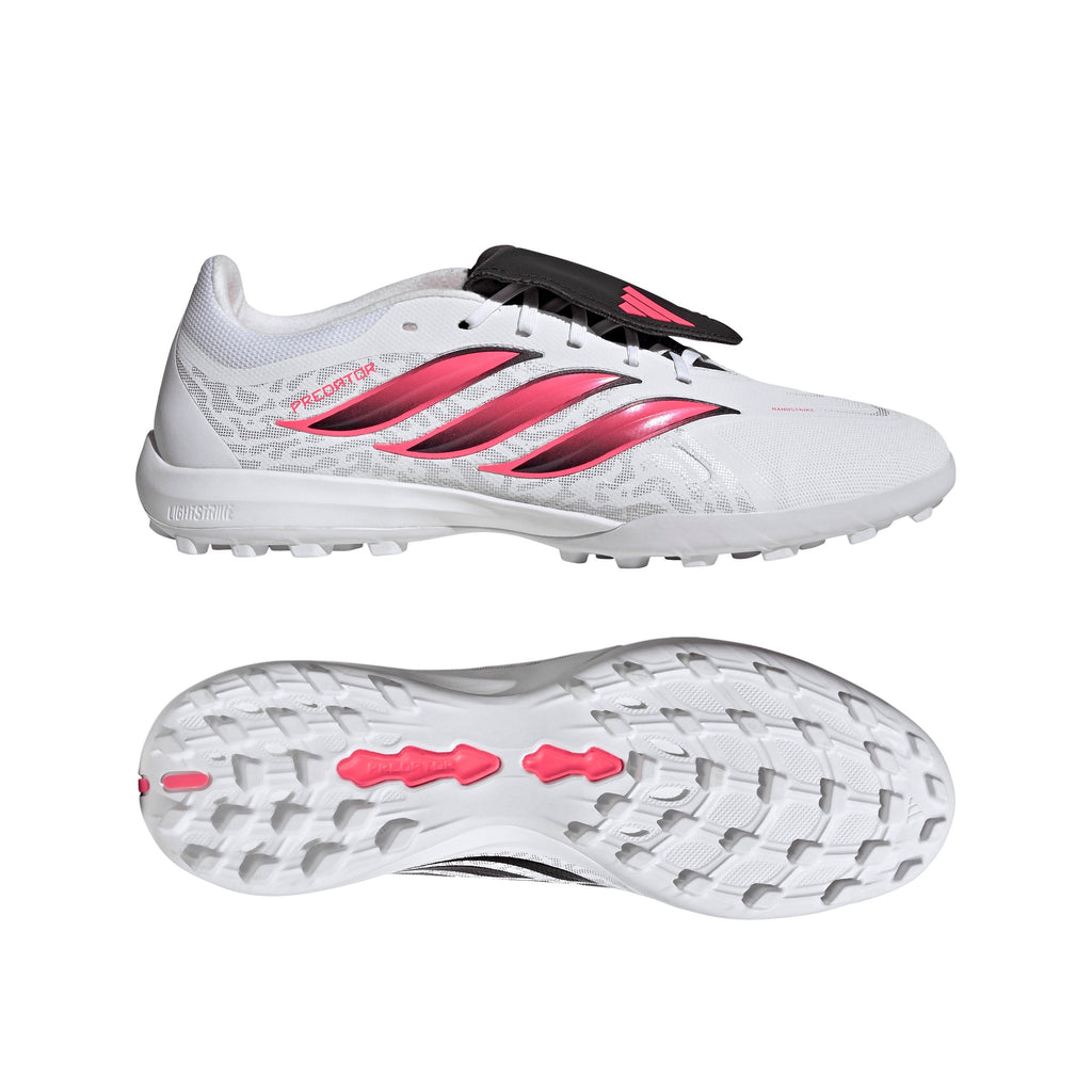 2026 New Arrival adidas Predator League Fold-Over Tongue Turf Men's Soccer Cleats - White/Black wholesalehk.shop