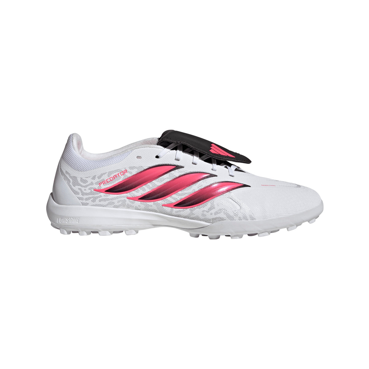 2026 New Arrival adidas Predator League Fold-Over Tongue Turf Men's Soccer Cleats - White/Black wholesalehk.shop