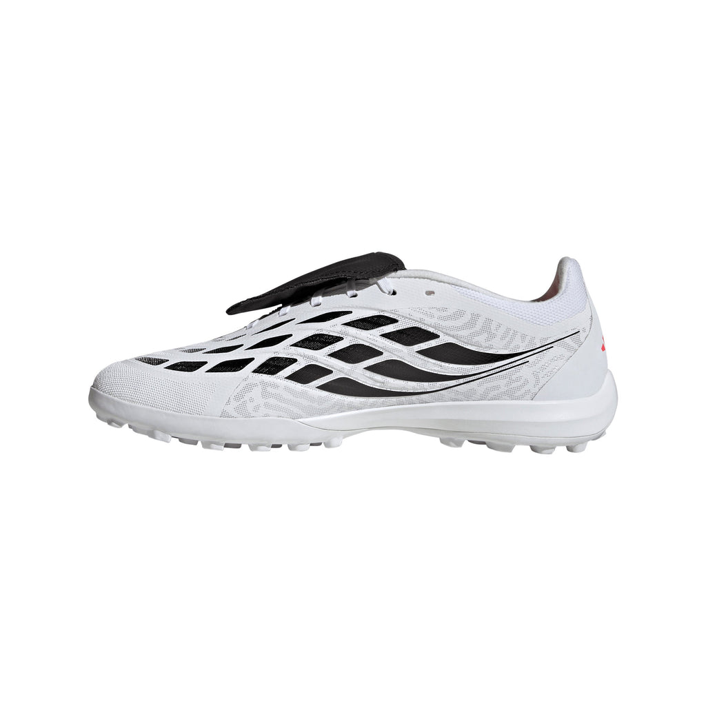 2026 New Arrival adidas Predator League Fold-Over Tongue Turf Men's Soccer Cleats - White/Black wholesalehk.shop